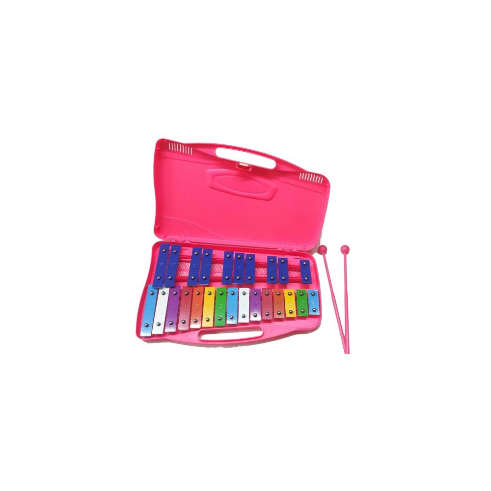 Alysée MT25-C-PK Metalofone Cromático 25 Note Pink
