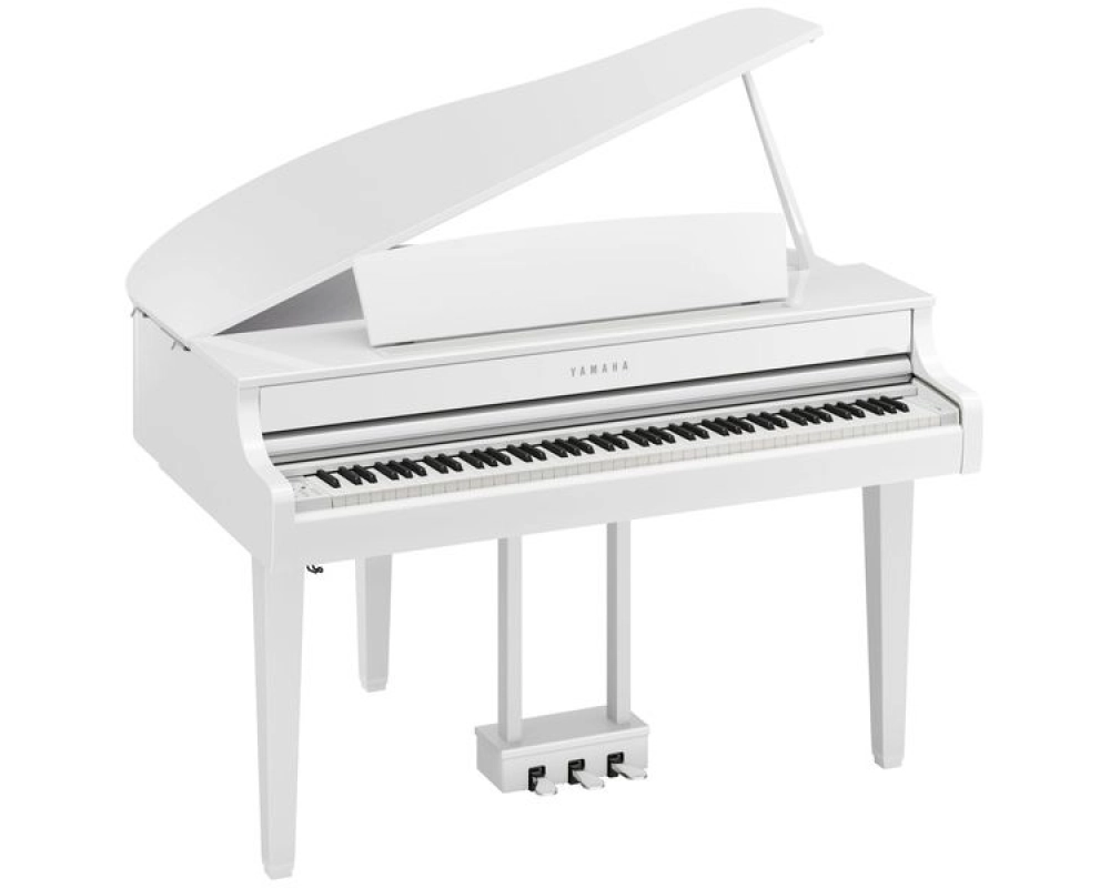 Yamaha CLP-865GP PWH Clavinova Piano Digital de Cauda White polished