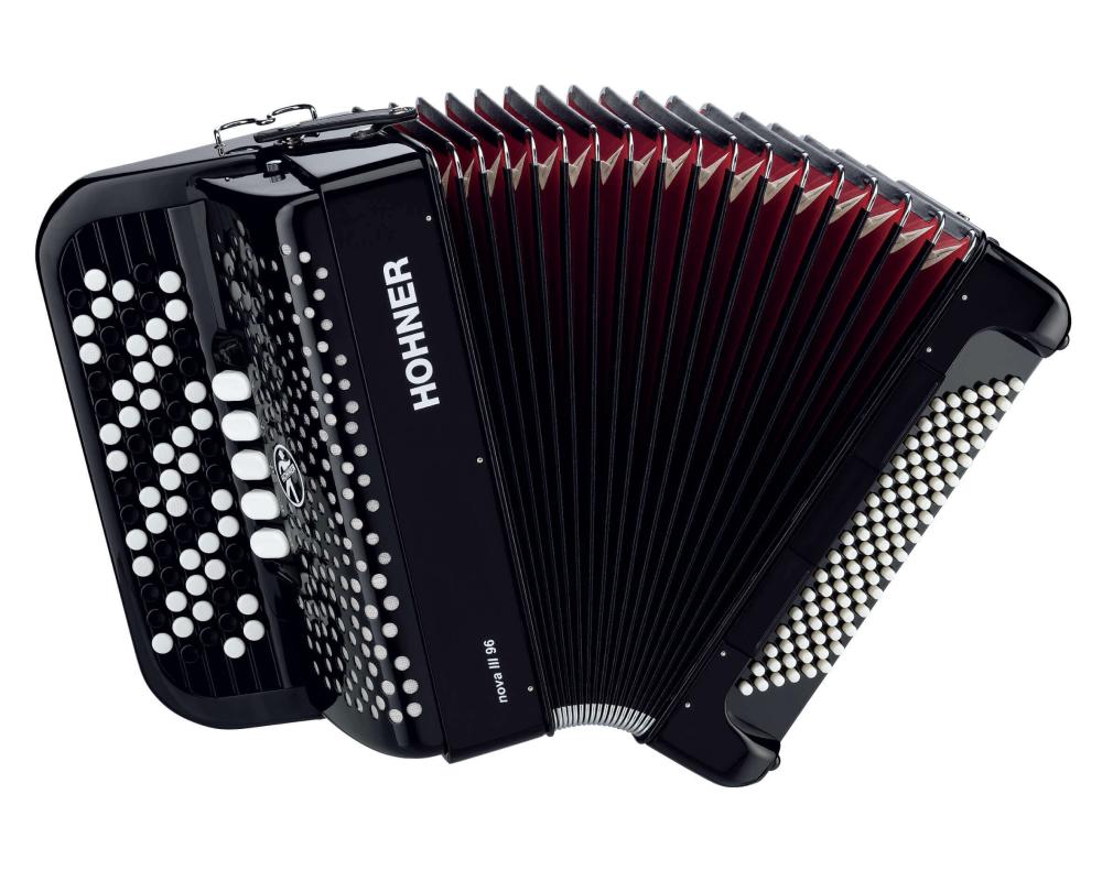 Hohner Nova III 96 Baixos Black