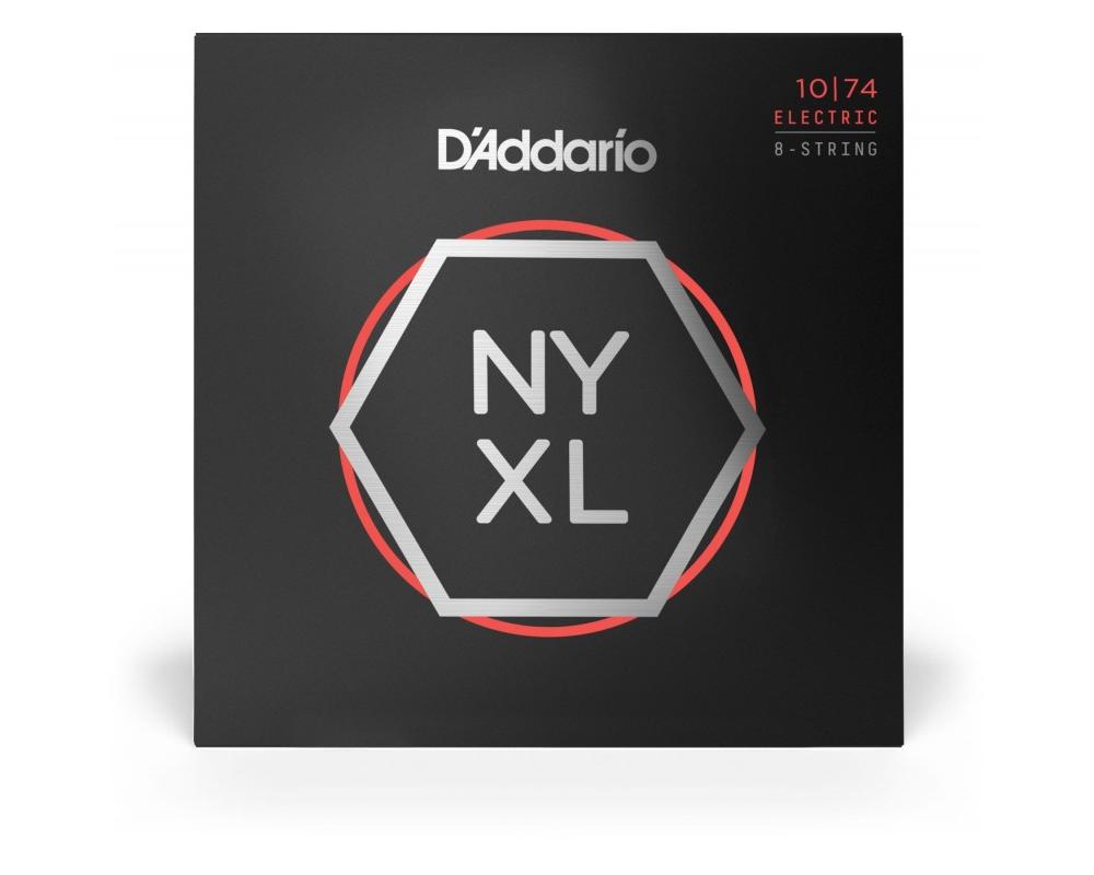 Daddario NYXL1074  10-74 Light Top/Heavy Bottom 8-String, NYXL