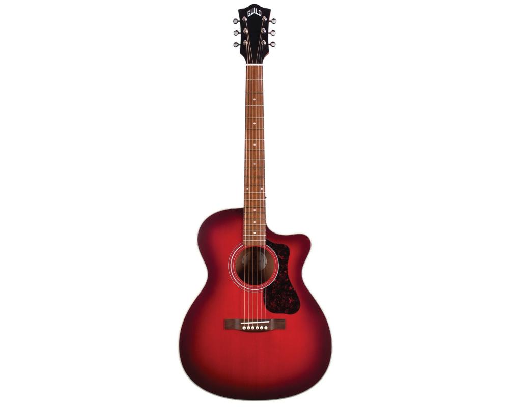 Guild OM-240CE Oxblood Burst