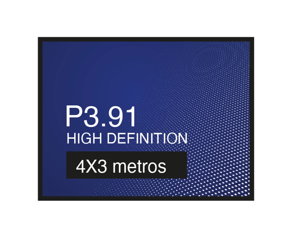Art System Ecran LED Outdoor P3.91 Pack 24- 4X3 metros