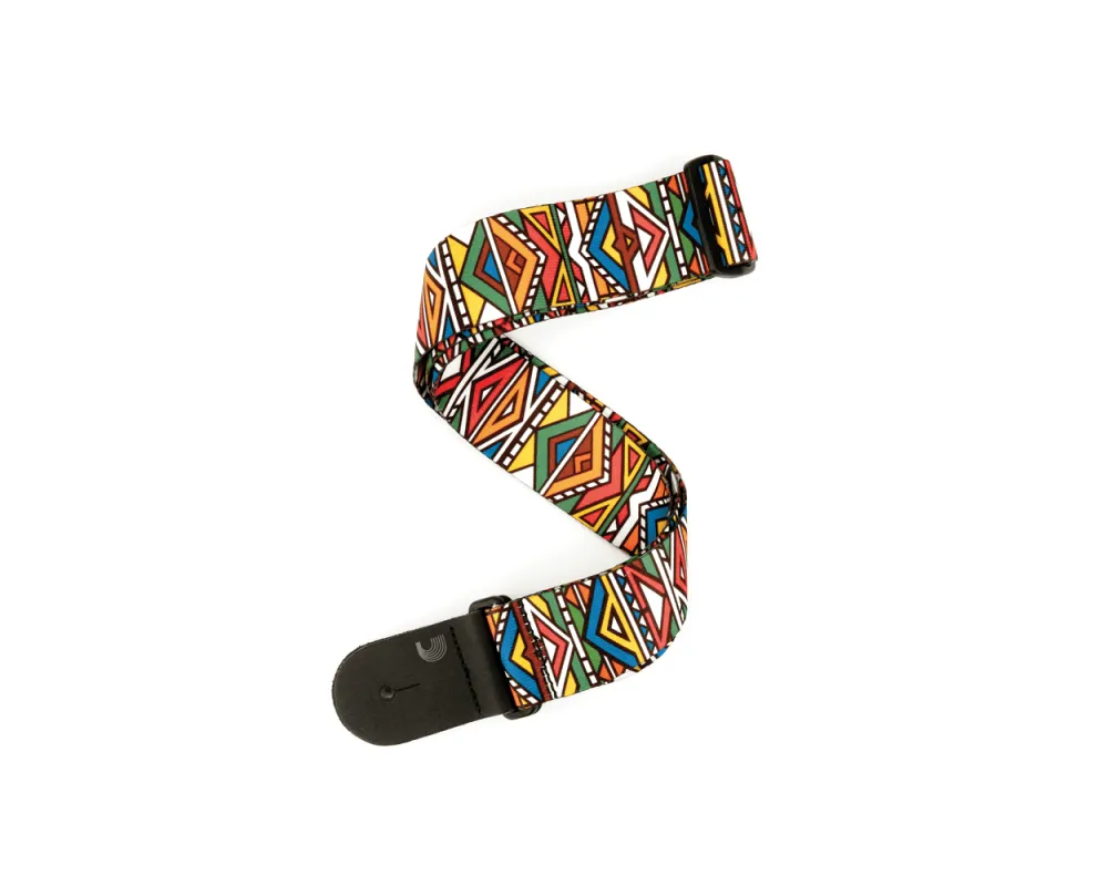 Daddario Polyester Guitar Strap, Ndebele