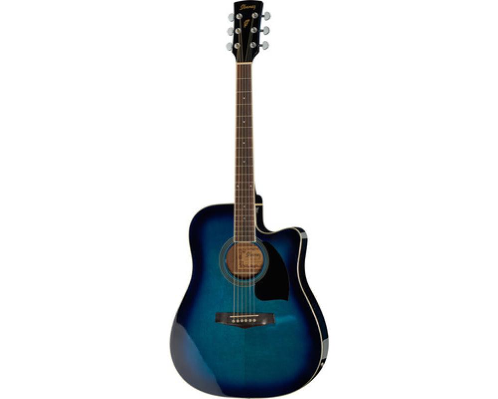 Ibanez PF15ECE-TBS Transparent Blue Sunburst