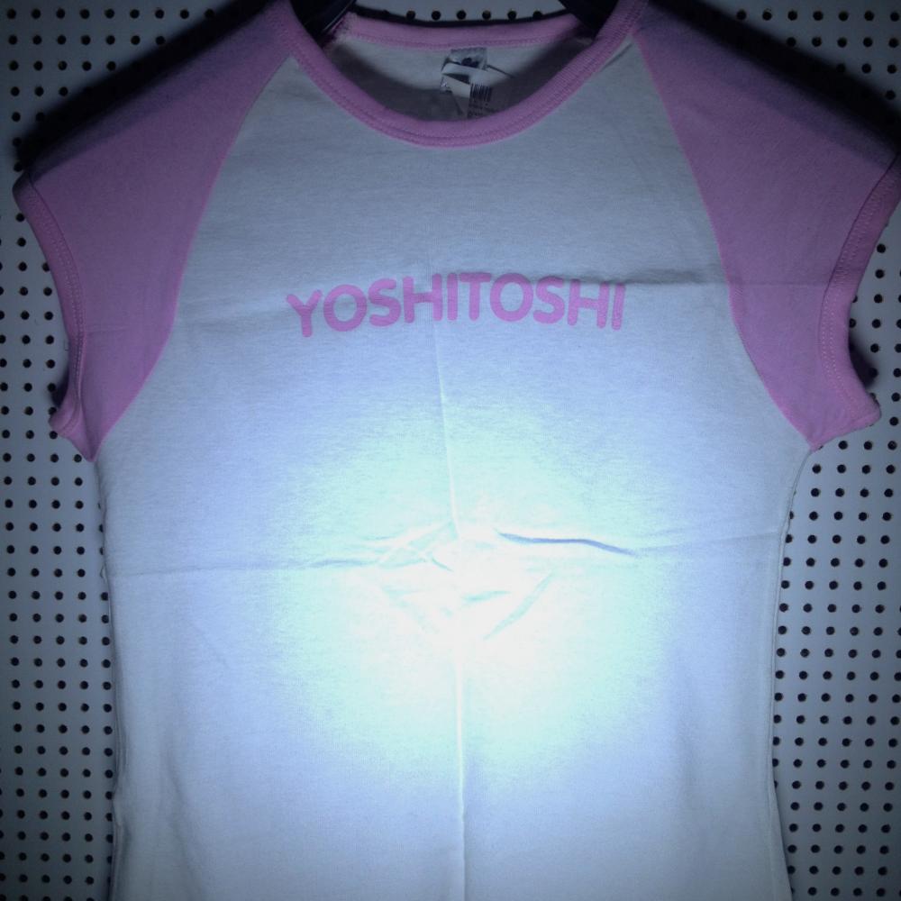 Yoshitoshi womens ragland pink white - L