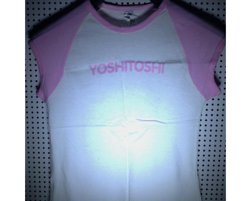 Yoshitoshi womens ragland pink white - L
