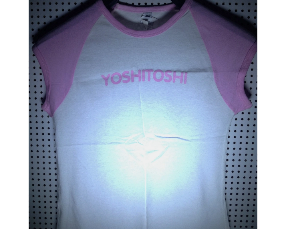 Yoshitoshi womens ragland pink white - L