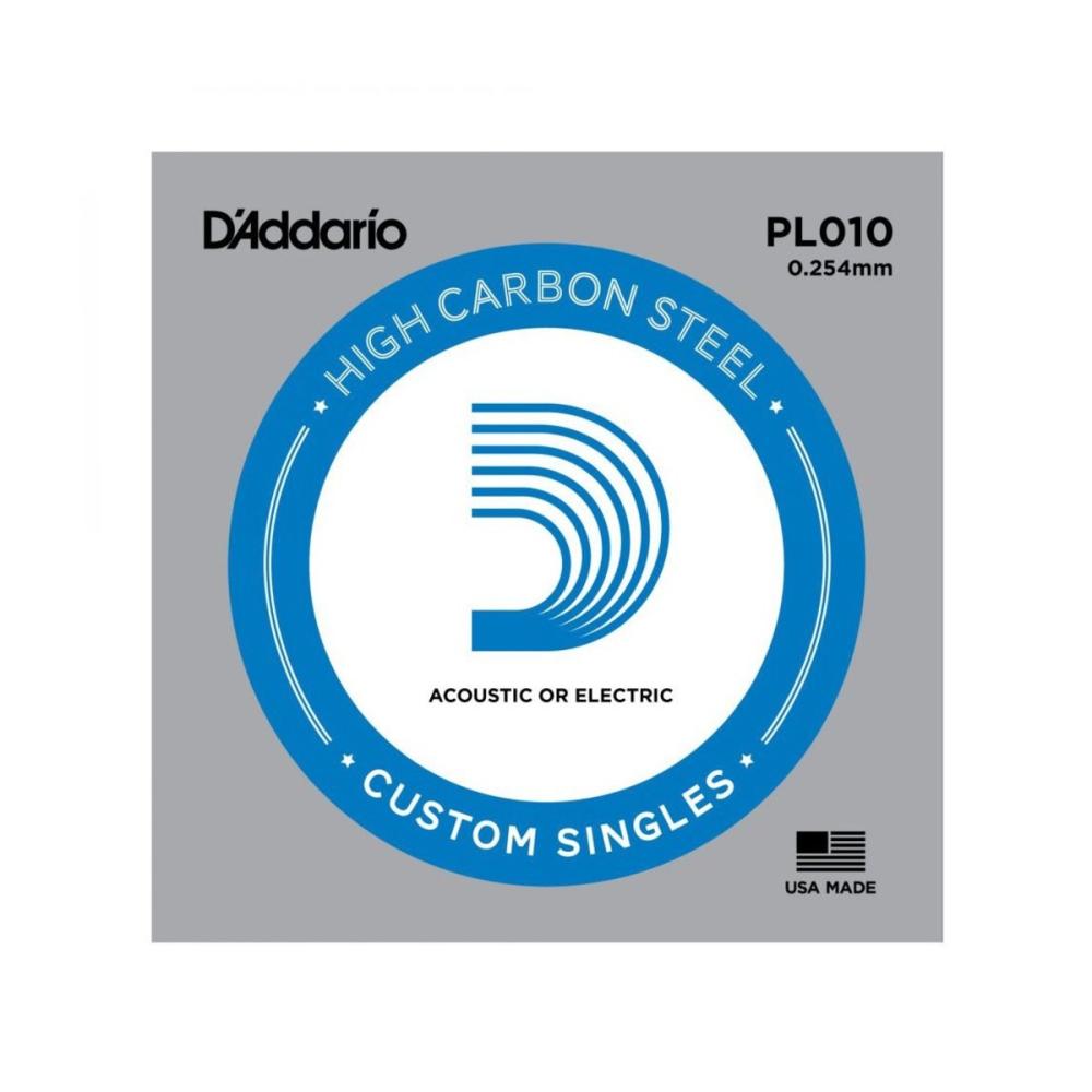 Daddario PL010 Plain Steel Guitar Single String, .010