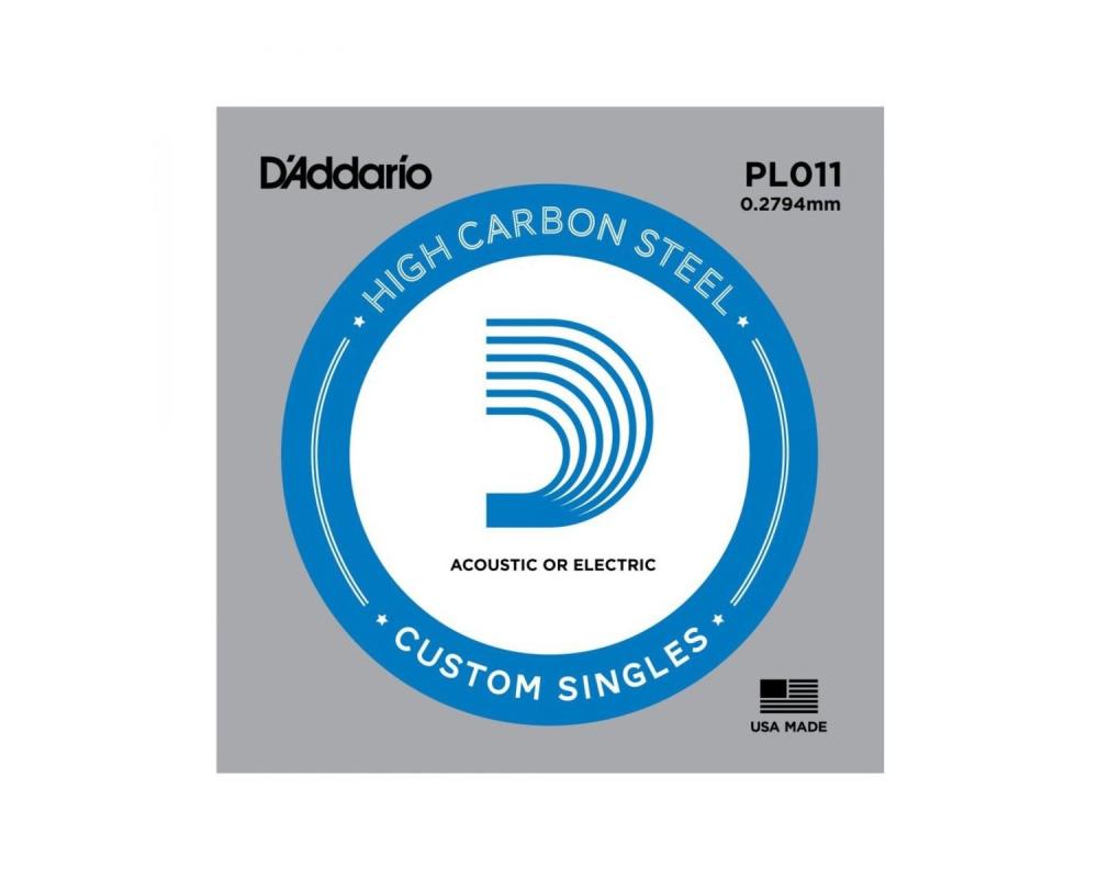 Daddario PL011 Plain Steel Guitar Single String, .011