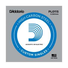 Daddario PL0115 Plain Steel Guitar Single String, .0115