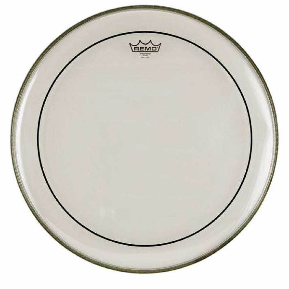 Remo 20 Pinstripe Clear Bass Drum