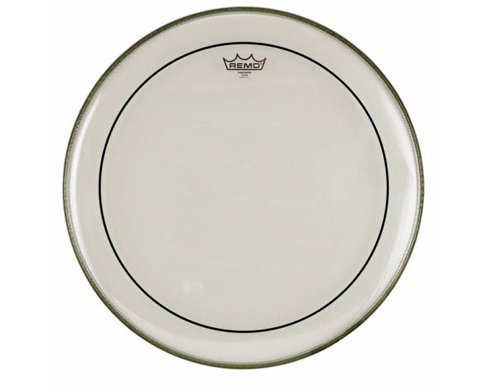 Remo 20 Pinstripe Clear Bass Drum