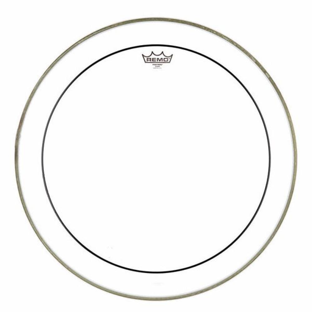 Remo 22 Pinstripe Clear Bass Drum