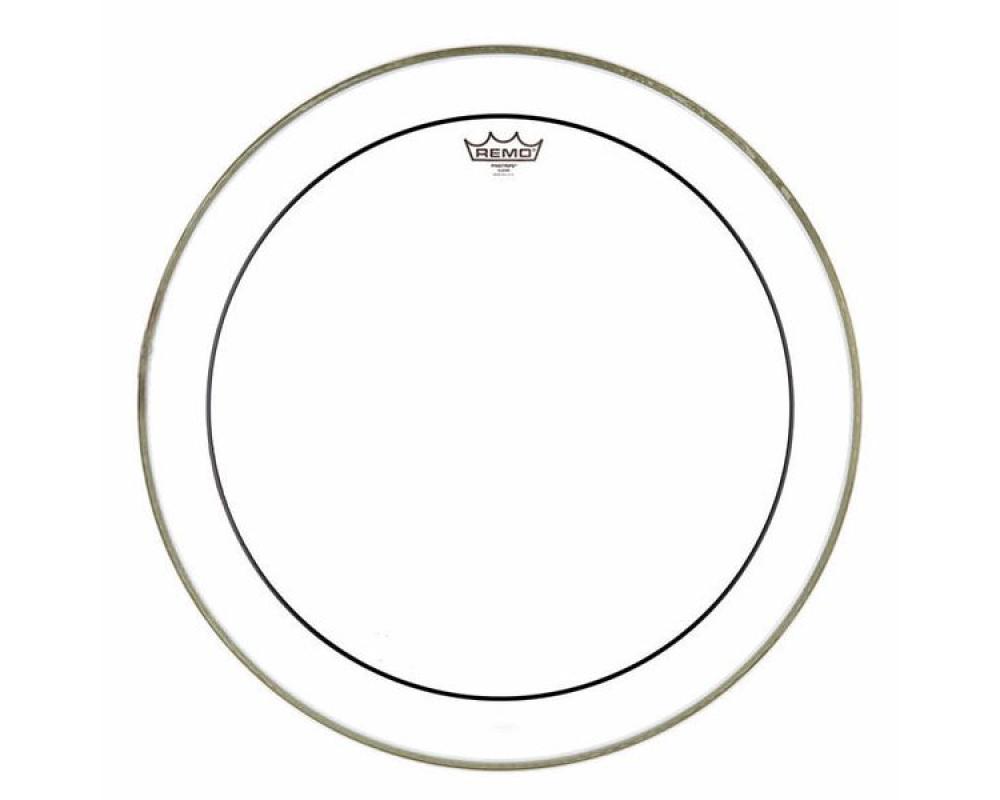 Remo 22 Pinstripe Clear Bass Drum