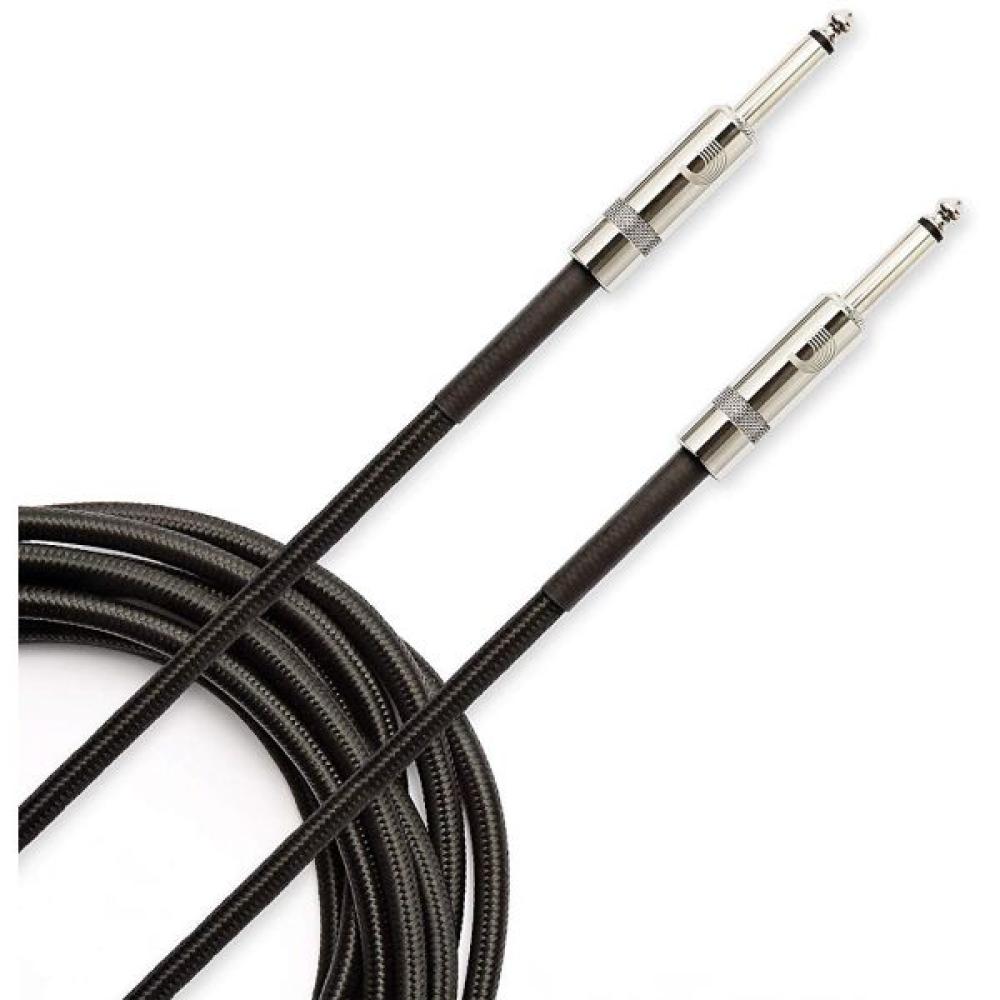 Daddario Custom Series Braided Instrument Cable, Black, 3m