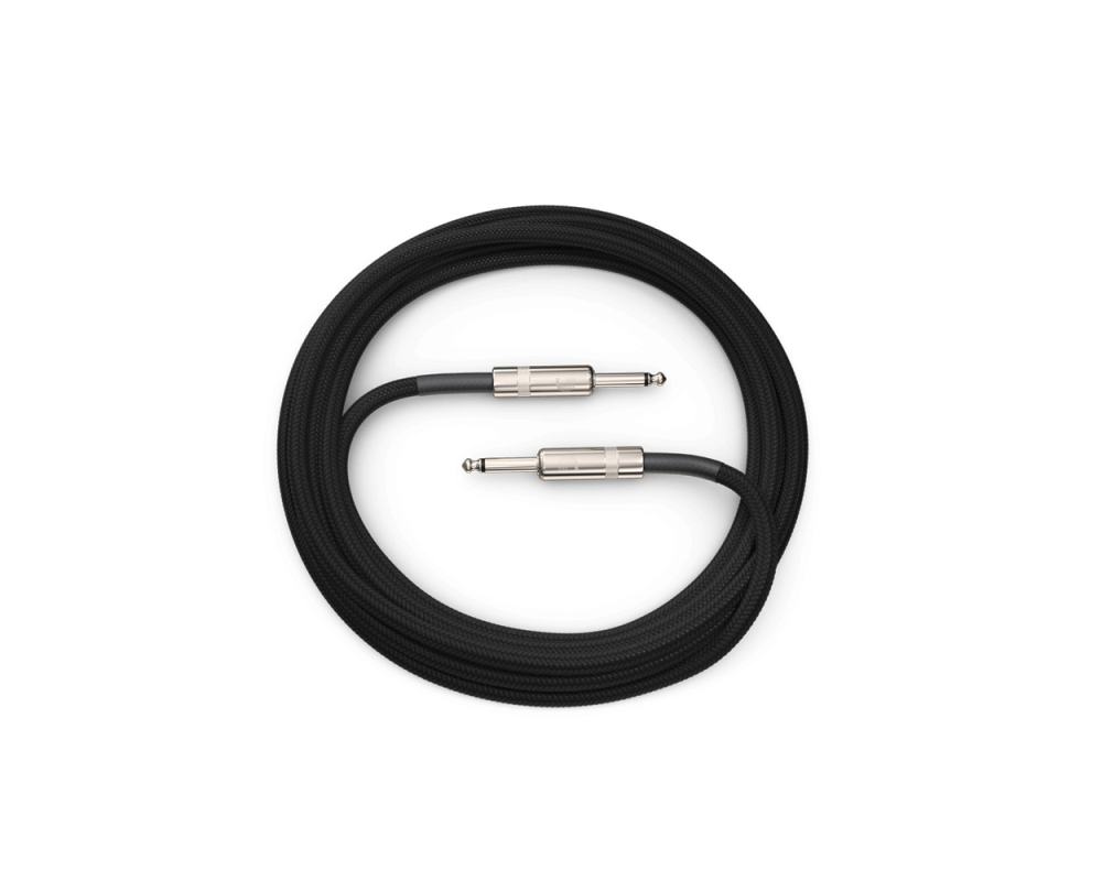 Daddario Custom Series Braided Instrument Cable, Black, 6m
