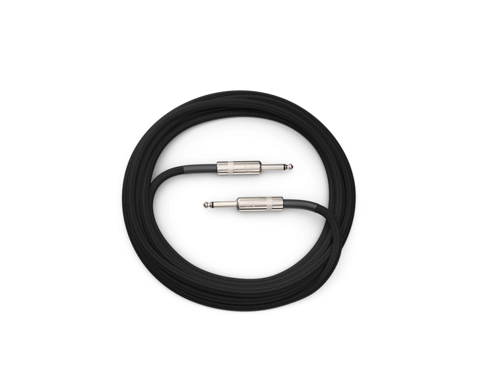 Daddario Custom Series Braided Instrument Cable, Black, 6m