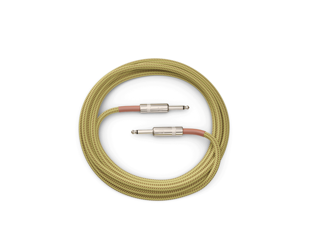 Daddario Custom Series Braided Instrument Cable, Tweed, 6m