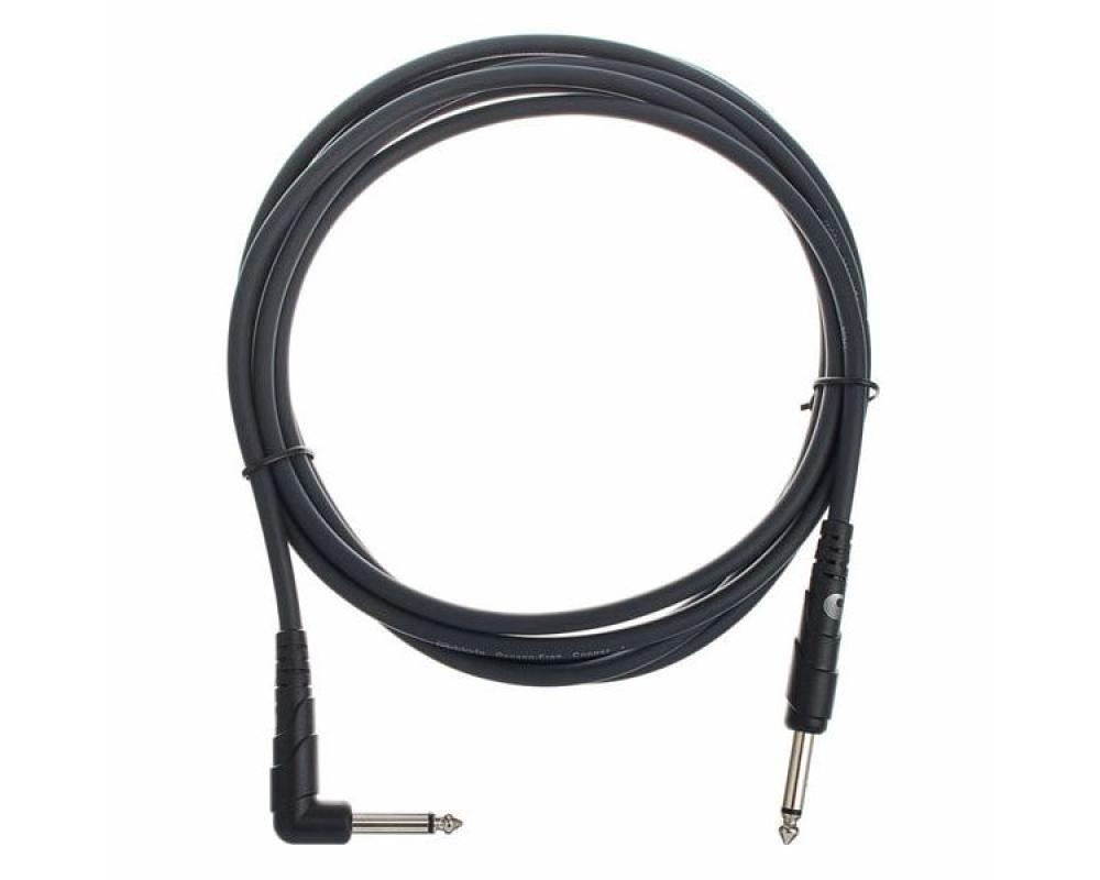 Daddario PW-CGTRA-10 Classic Series Instrument Cable, Right Angle Plug 3m