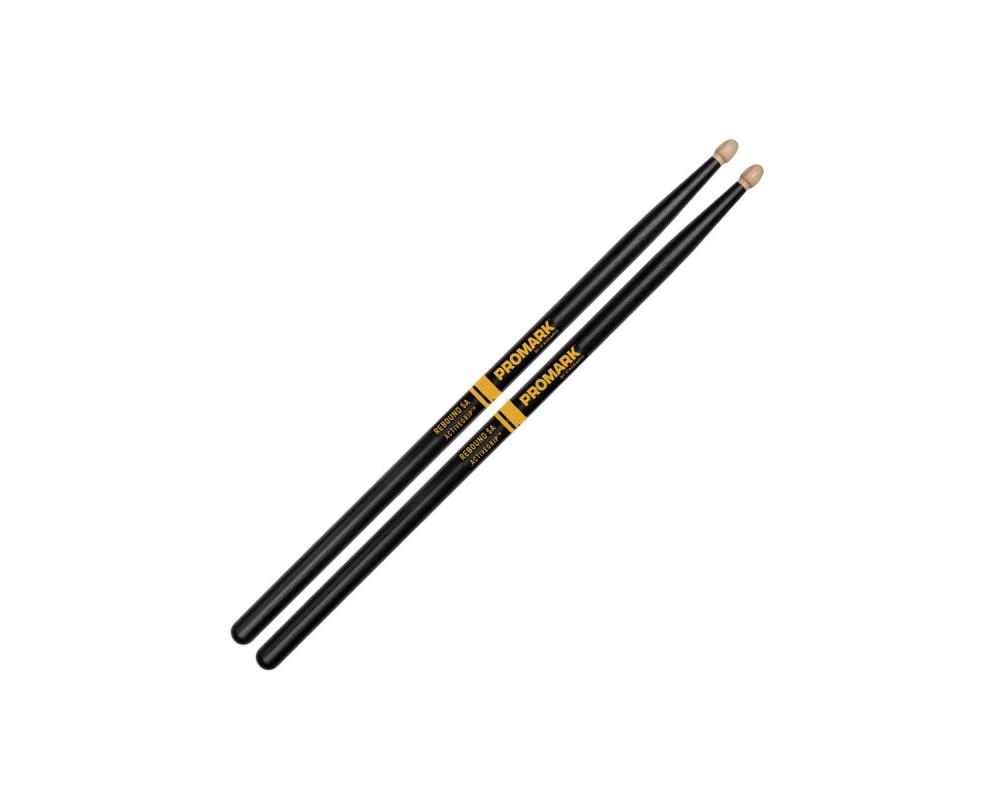 Promark R5AAG  Rebound 5A ActiveGrip Hickory Drumstick, Acorn Wood Tip