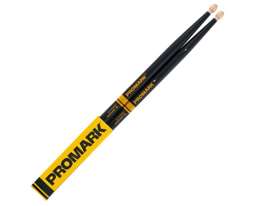 Promark R5BAG Rebound 5B ActiveGrip Hickory Drumstick, Acorn Wood Tip