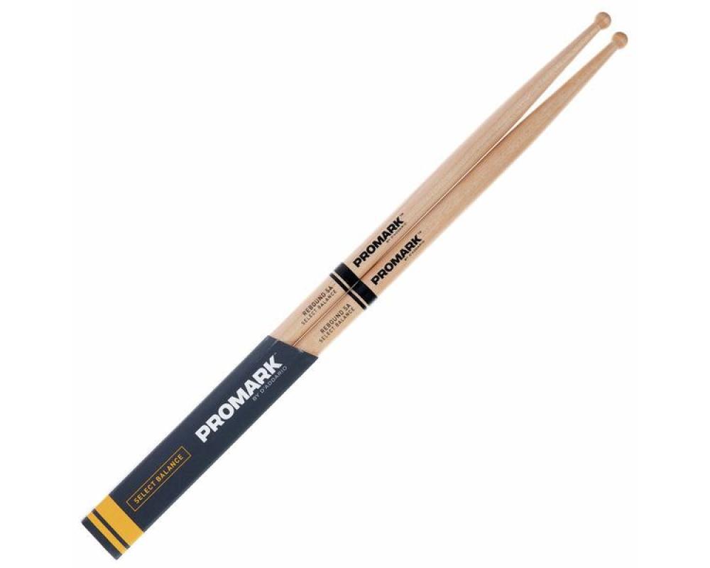 Promark RBM565RW Finesse 5A Maple Drumstick, Small Round Wood Tip