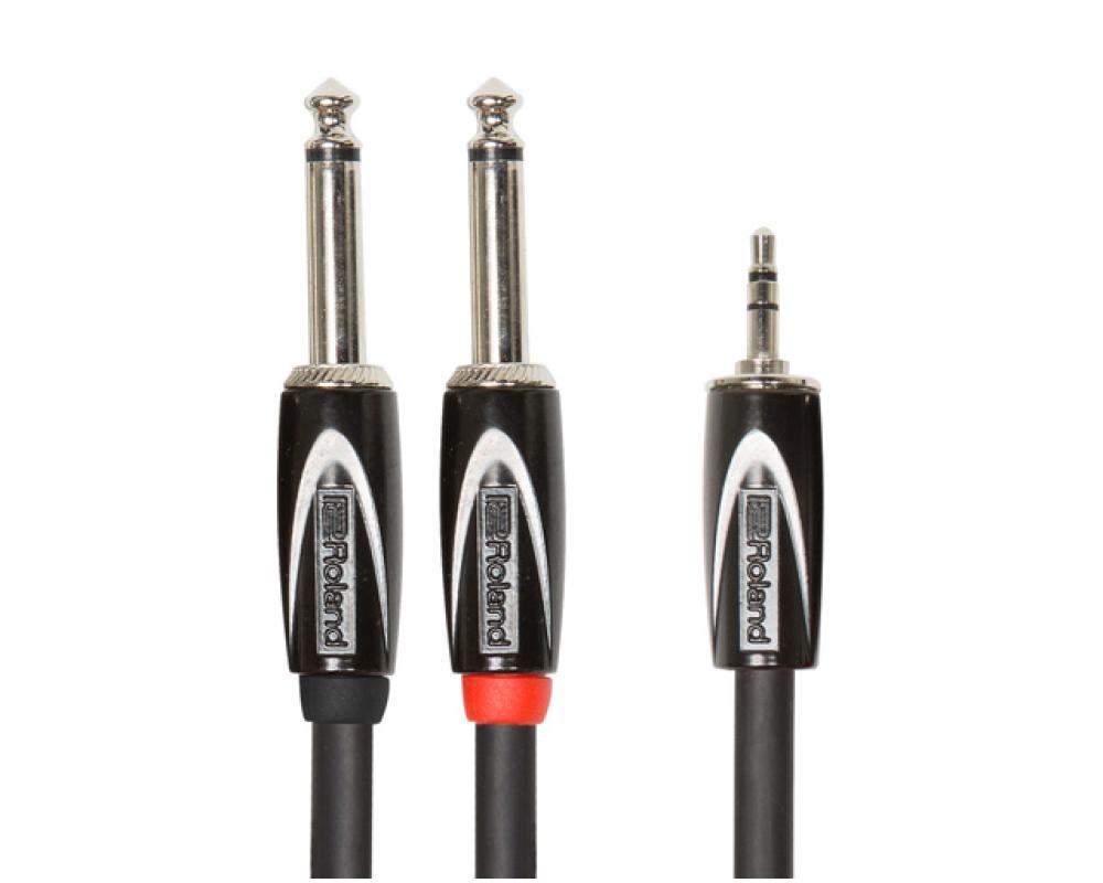 Roland RCC-10-3528 Mini Jack Stereo / 2 x Jack Mono 3m