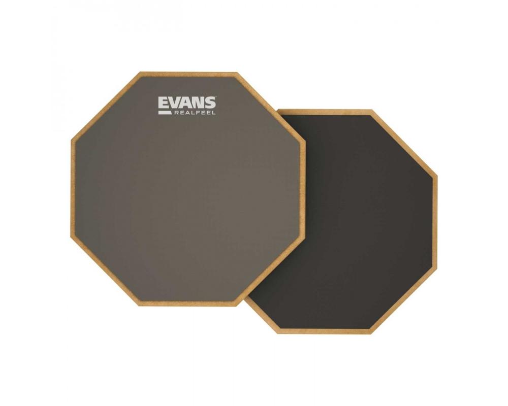 Evans RealFeel 2-Sided Drum Practice Pad, 6 Inch