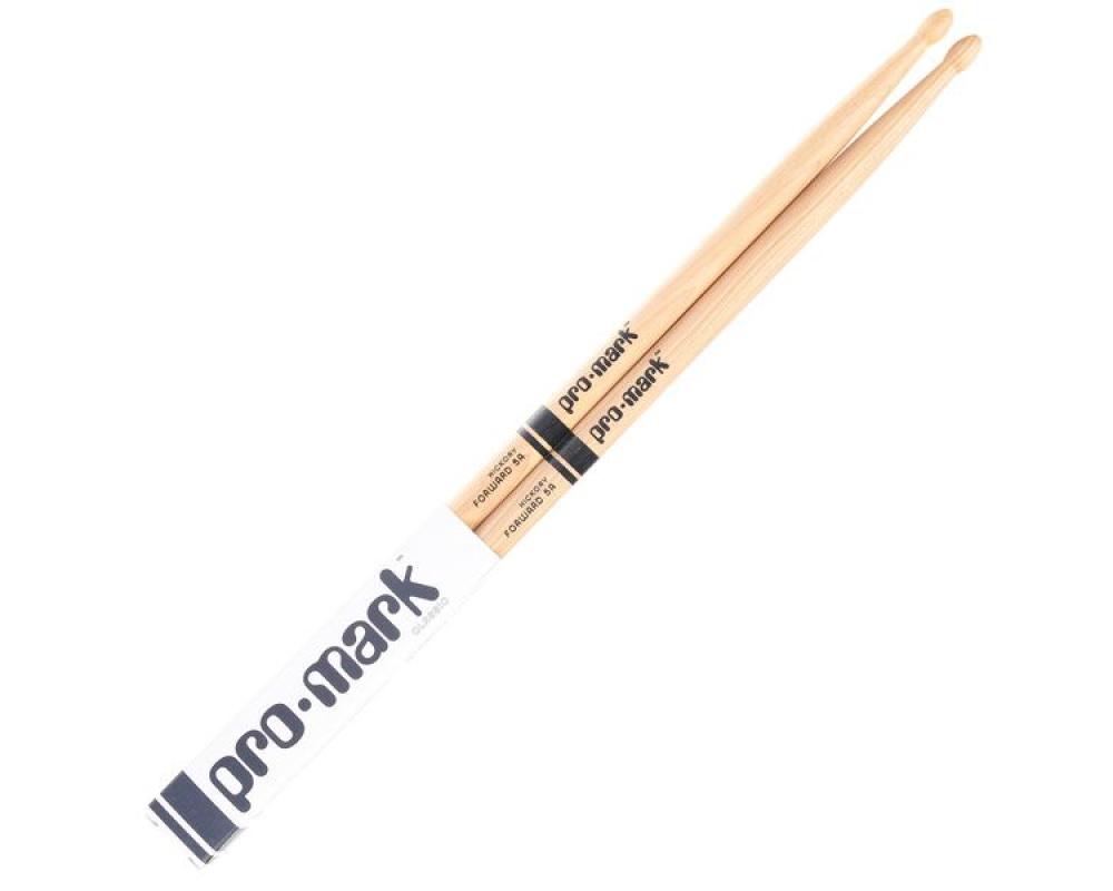 Promark TX5AW Classic Forward 5A Hickory Drumstick, Oval Wood Tip
