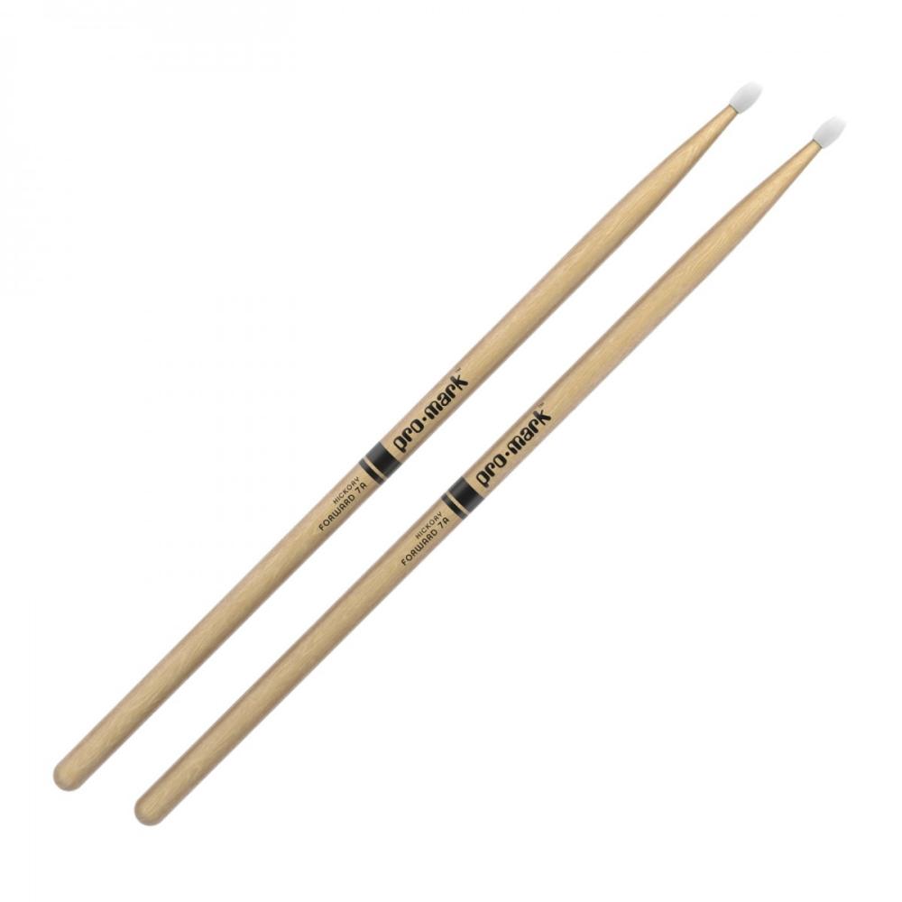 Promark TX7AW Classic Forward 7A Hickory Drumstick, Oval Wood Tip