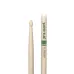 Promark TXR7AW Classic Forward 7A Raw Hickory Drumstick, Oval Wood Tip