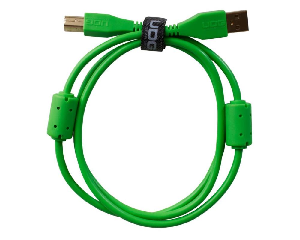 UDG Ultimate Audio Cable USB 2.0 A-B Green Straight (1m)