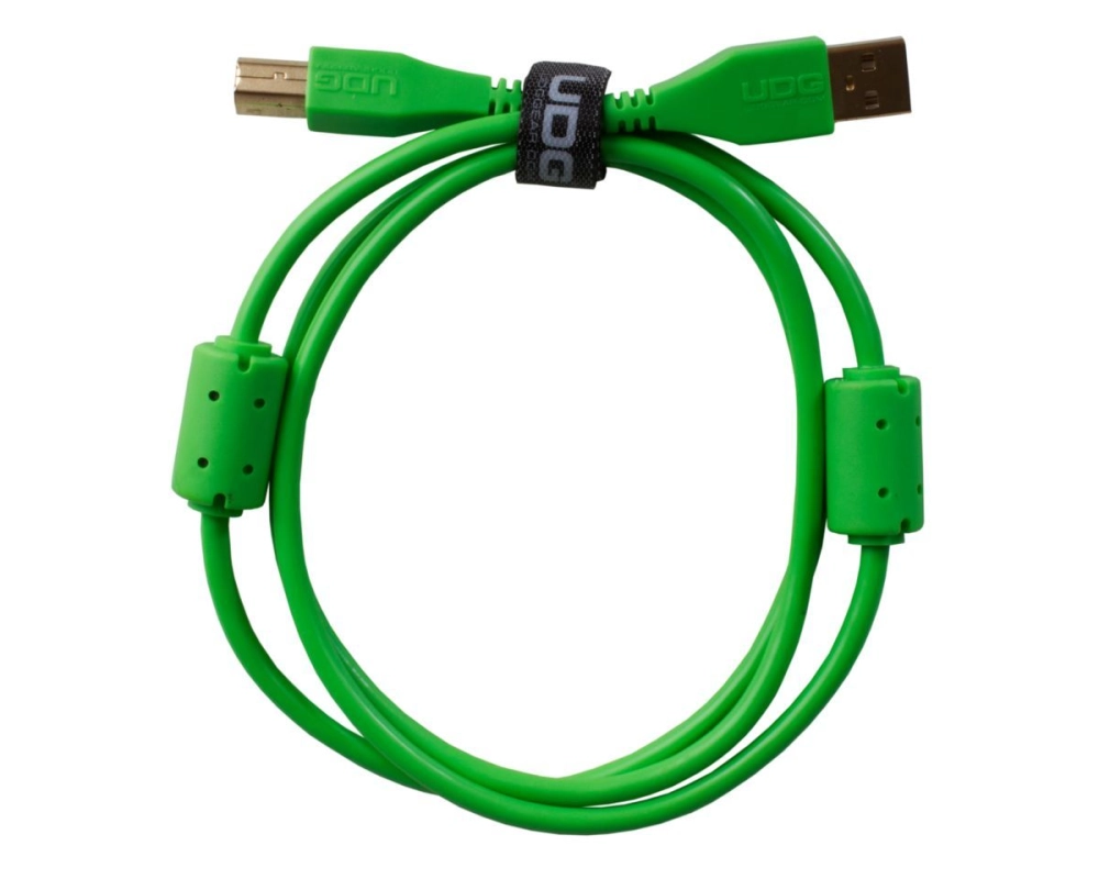 UDG Ultimate Audio Cable USB 2.0 A-B Green Straight (1m)