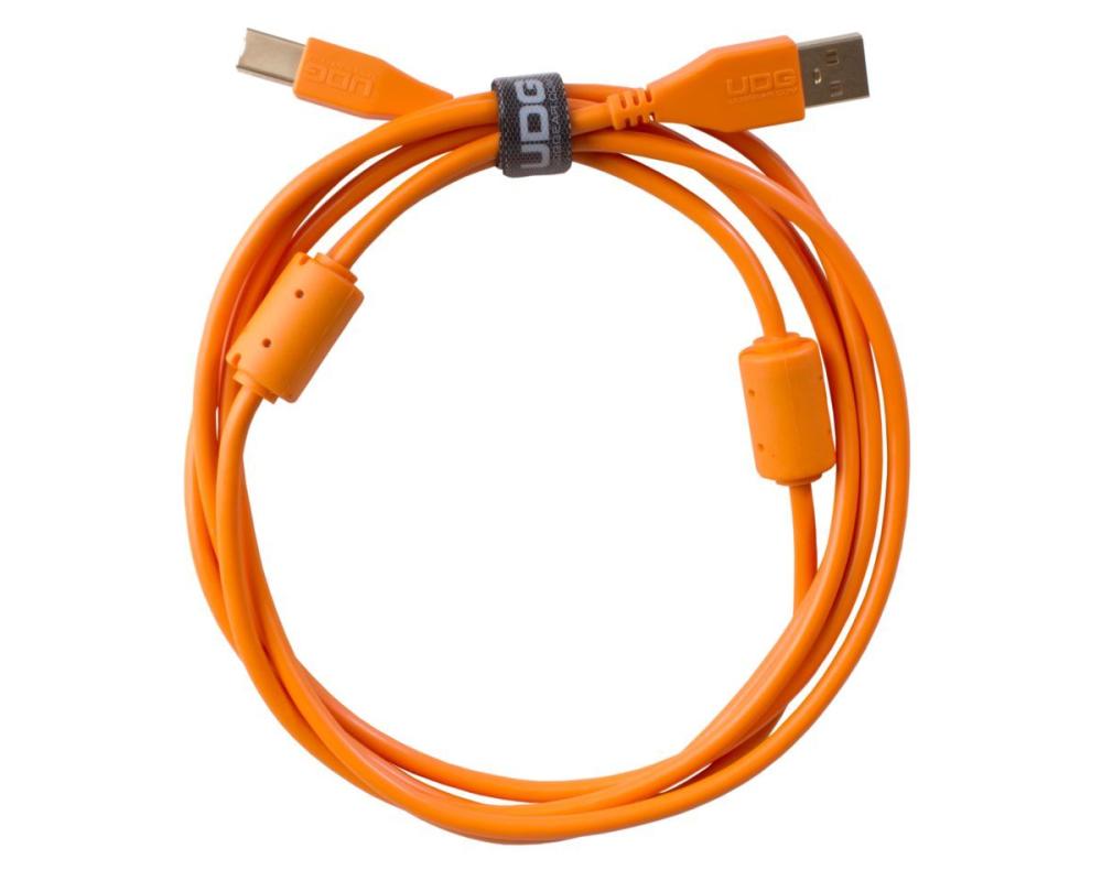 UDG Ultimate Audio Cable USB 2.0 A-B Orange Straight (1m)