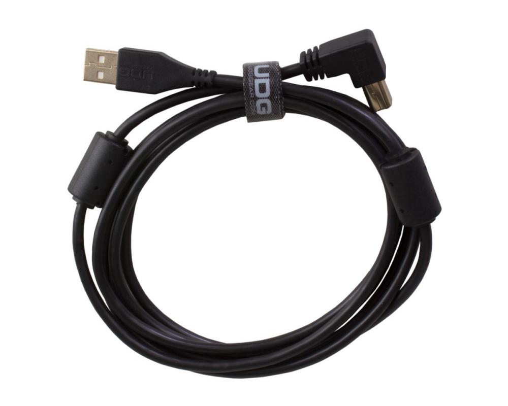 UDG Ultimate Audio Cable USB 2.0 A-B Black Angled (1m)