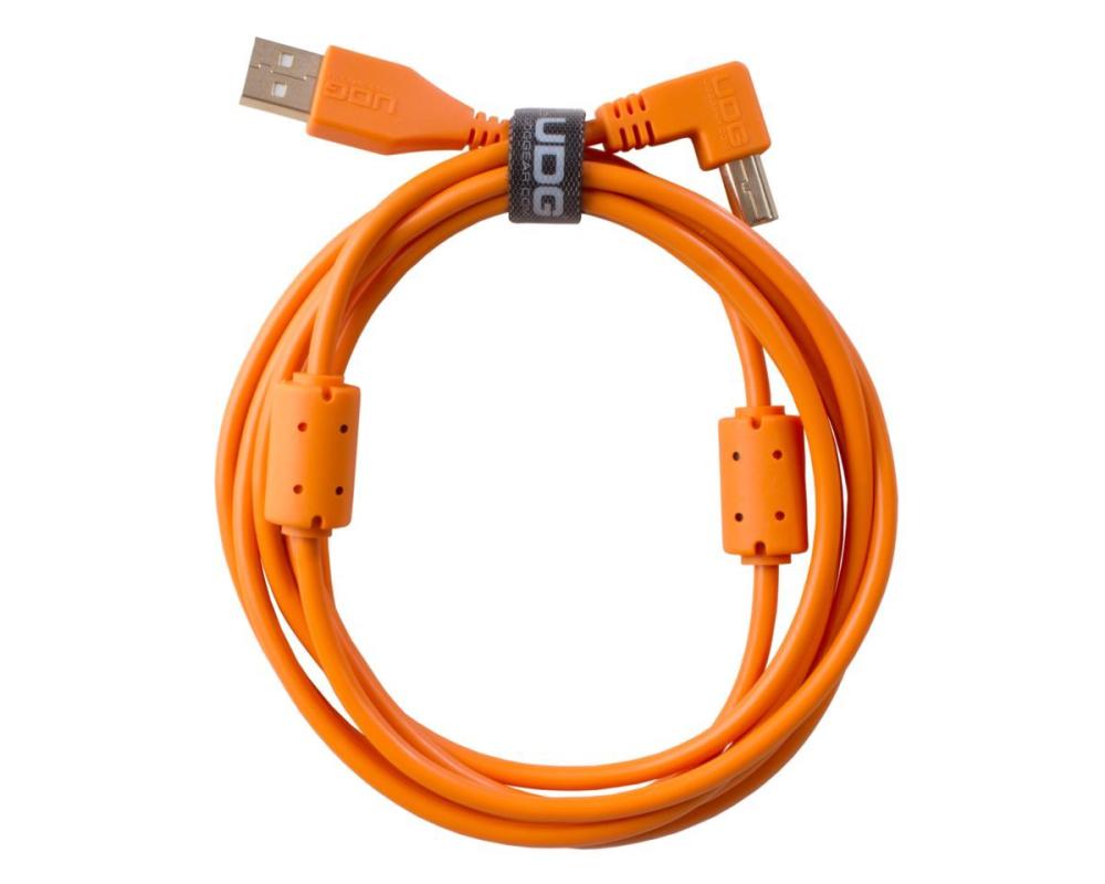 UDG Ultimate Audio Cable USB 2.0 A-B Orange Angled (1m)