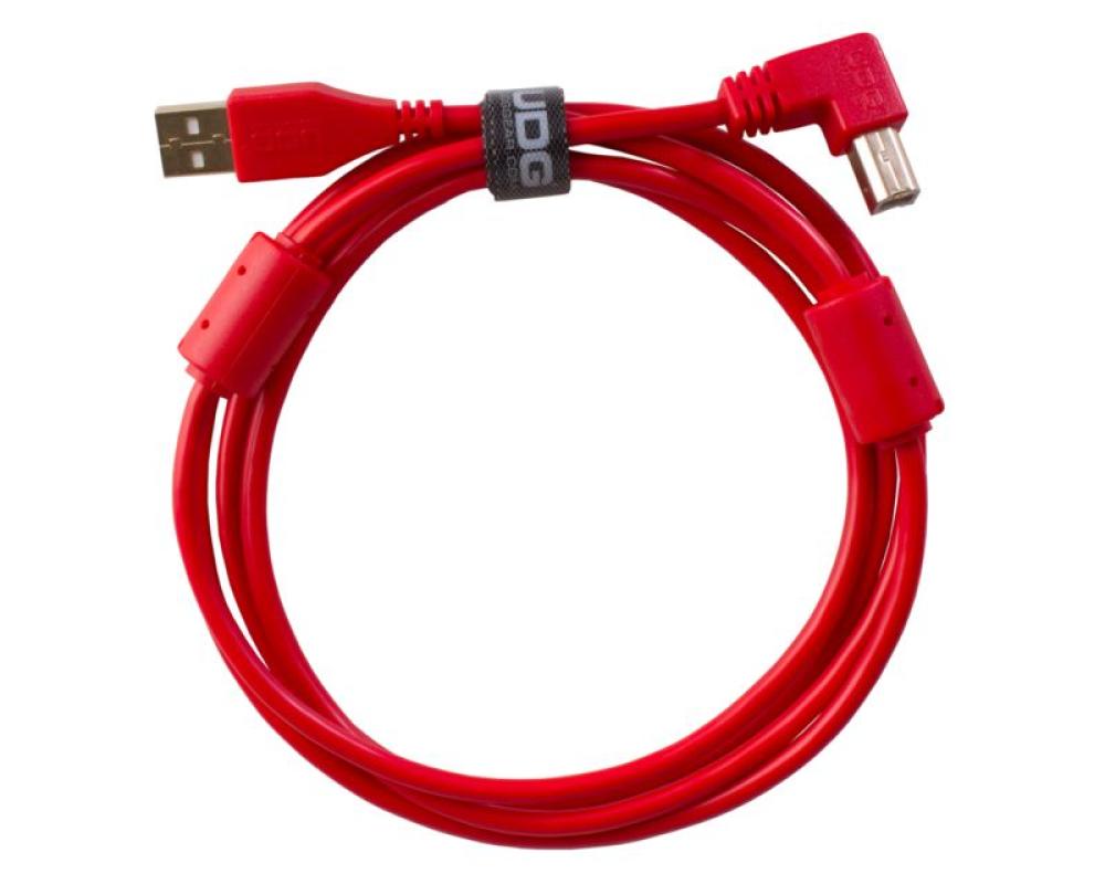 UDG Ultimate Audio Cable USB 2.0 A-B Red Angled (1m)