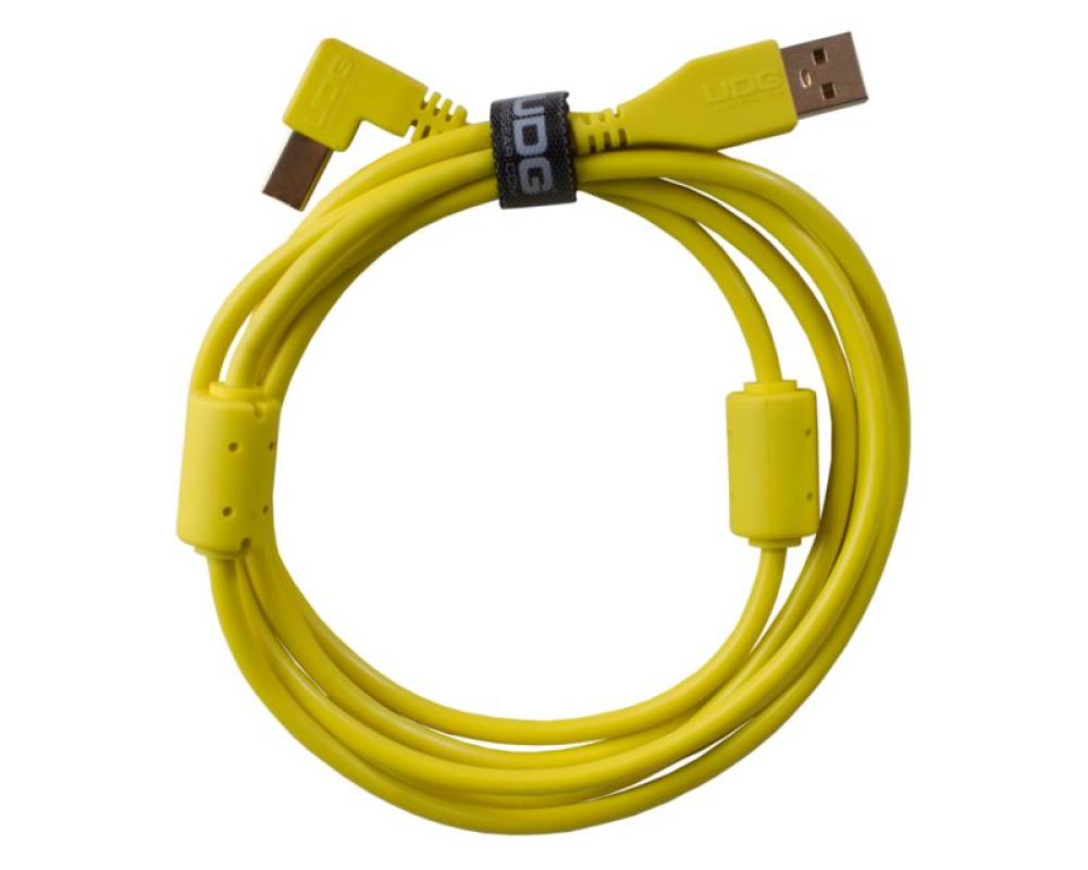 UDG Ultimate Audio Cable USB 2.0 A-B Yellow Angled (1m)