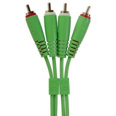 UDG Ultimate Audio Cable Set RCA - RCA Green Straight 1.5m
