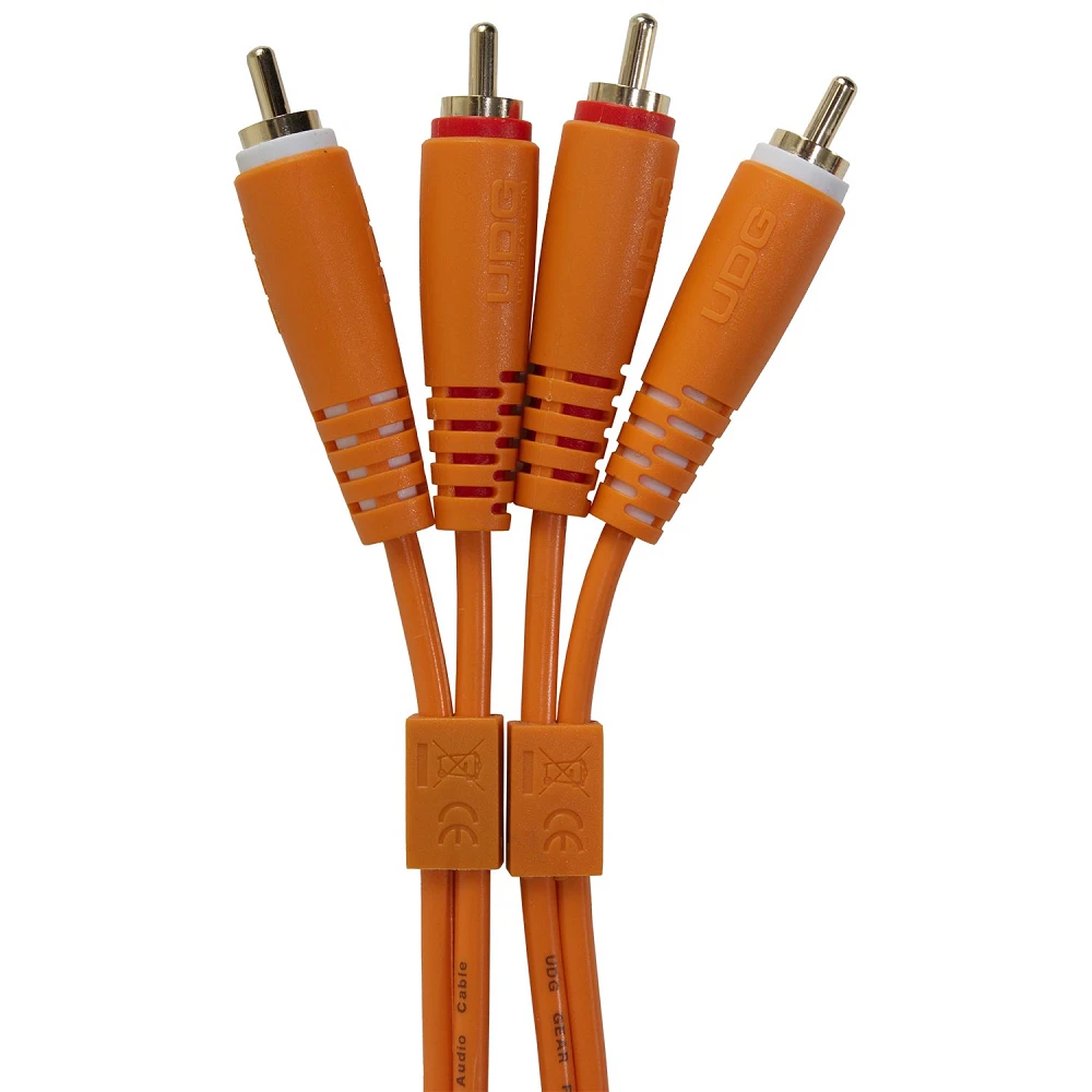 UDG Ultimate Audio Cable Set RCA - RCA Orange Straight 1.5m