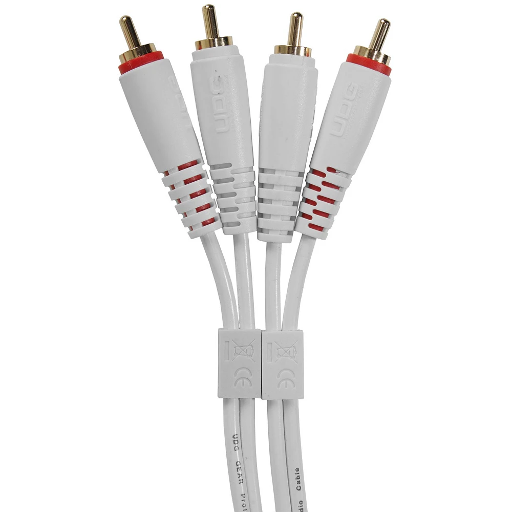 UDG Ultimate Audio Cable Set RCA - RCA White Straight 1.5m