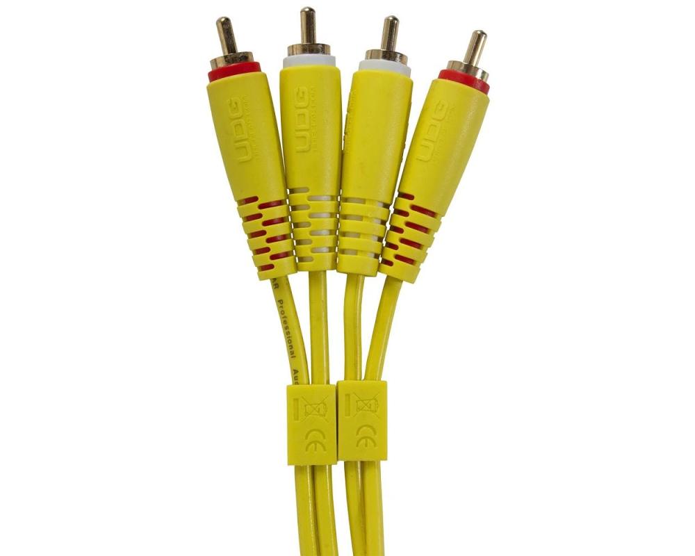 UDG Ultimate Audio Cable Set RCA - RCA Yellow Straight 1.5m