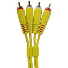 UDG Ultimate Audio Cable Set RCA - RCA Yellow Straight 1.5m