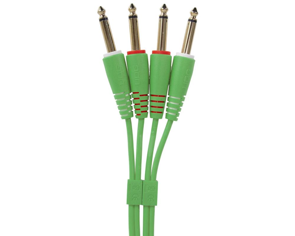 UDG Ultimate Audio Cable Set 1/4 Jack - 1/4 Jack Green 1.5m