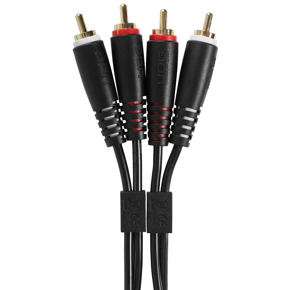 UDG Ultimate Audio Cable Set RCA - RCA Black Straight 3m