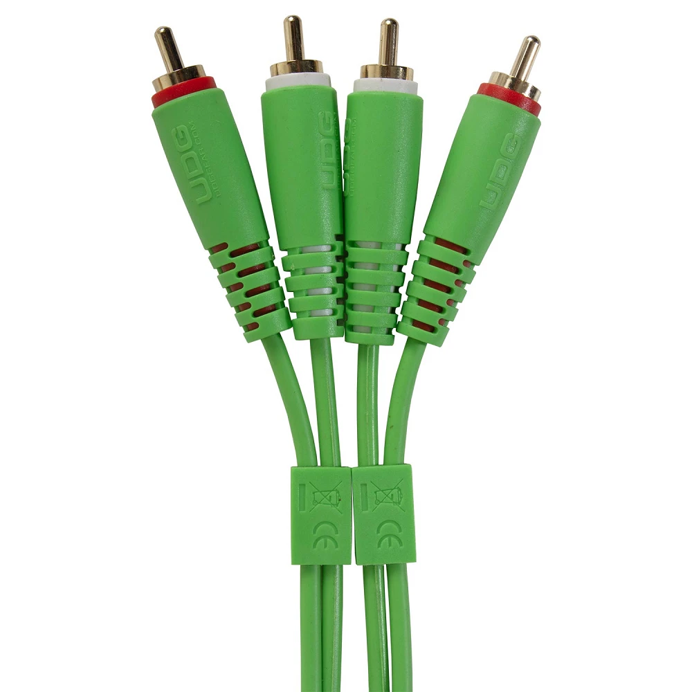 UDG Ultimate Audio Cable Set RCA - RCA Green Straight 3m