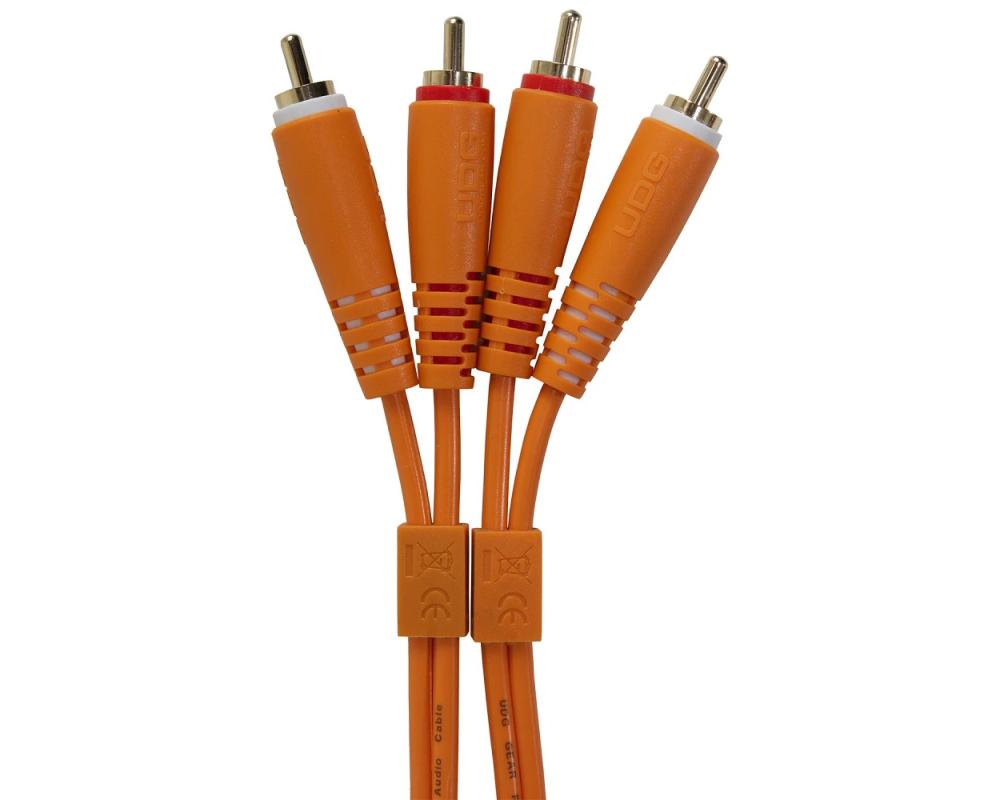 UDG Ultimate Audio Cable Set RCA - RCA Orange Straight 3m