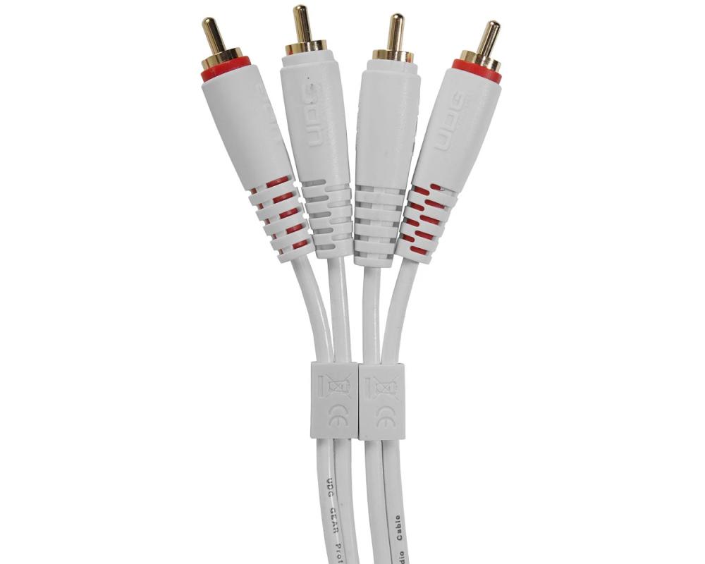 UDG Ultimate Audio Cable Set RCA - RCA White Straight 3m