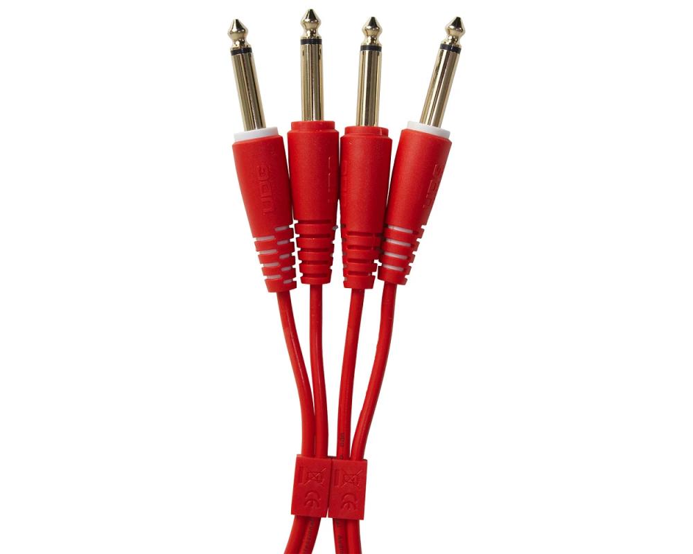 UDG Ultimate Audio Cable Set 1/4 Jack - 1/4 Jack Red Straight 3m