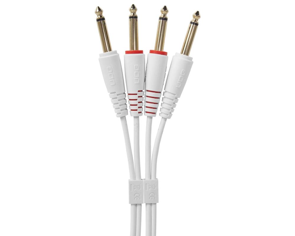 UDG Ultimate Audio Cable Set 1/4 Jack - 1/4 Jack White 3m